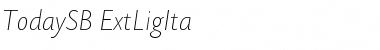 Download TodaySB-ExtLigIta Regular Font