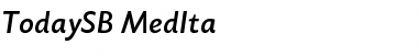 Download TodaySB-MedIta Regular Font