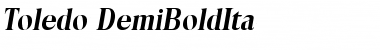 Download Toledo-DemiBoldIta Regular Font