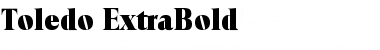 Download Toledo-ExtraBold Regular Font