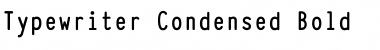 Download Typewriter_Condensed Bold Font