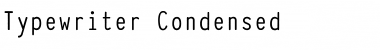 Download Typewriter_Condensed Regular Font