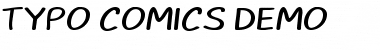 Download TYPO COMICS DEMO Regular Font