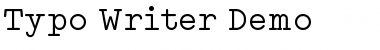 Download Typo Writer Demo Font