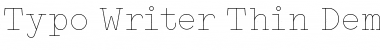 Download Typo Writer Thin Demo Font