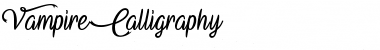 Download Vampire Calligraphy Regular Font