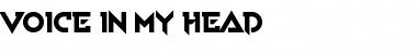 Download Voice In My Head Font