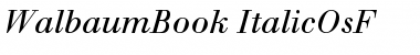 Download Berthold Walbaum Book Italic OsF Font