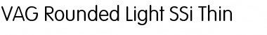 Download VAG Rounded Light SSi Thin Font