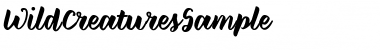 Download Wild Creatures Sample Font