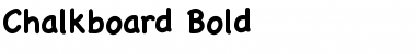 Download Chalkboard Bold Font
