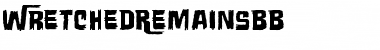 Download Wretched Remains BB Font