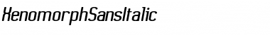 Download XenomorphSans Italic Font