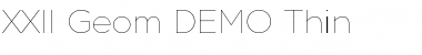Download XXII Geom DEMO Font