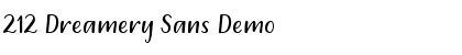 Download 212 Dreamery Sans Demo Regular Font