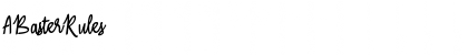 Download ABasterRules Font Download ABasterRules Font