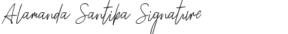 Download Alamanda Santika Signature Font