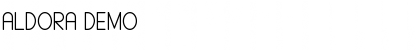 Download ALDORA DEMO Font