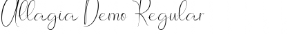 Download Allagia Demo Font Download Allagia Demo Font