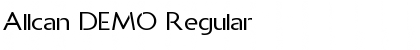Download Allcan DEMO Font Download Allcan DEMO Font