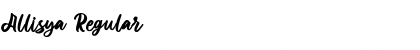 Download Allisya Font