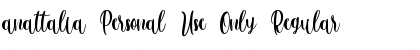 Download anattalia Personal Use Only Font