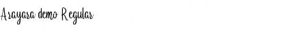 Download Arayara demo Font