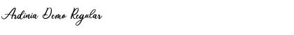 Download Ardinia Demo Font