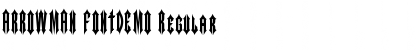Download ARROWMAN FONTDEMO Font