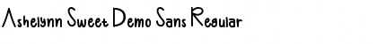 Download Ashelynn Sweet Demo Sans Font