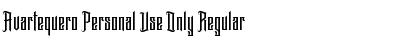Download Avartequero Personal Use Only Font Download Avartequero Personal Use Only Font