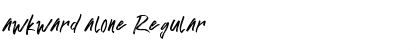Download awkward alone Font