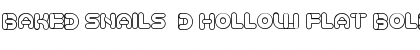 Download Baked Snails 3D Hollow Flat Bold Font