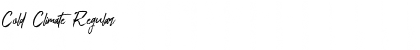 Download Cold Climate Font