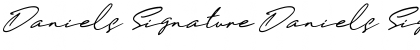 Download Daniels Signature Font