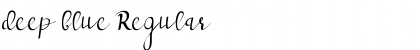 Download deep blue Font Download deep blue Font