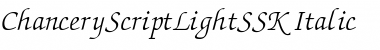 Download ChanceryScriptLightSSK Font