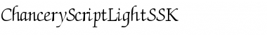 Download ChanceryScriptLightSSK Regular Font