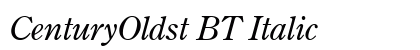 CenturyOldst BT Italic preview