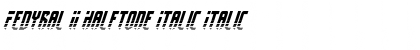 Download Fedyral II Halftone Italic Italic Font