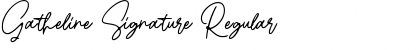 Download Gatheline Signature Font