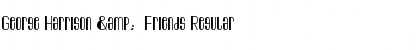 Download George Harrison &  Friends Regular Font Title Preview