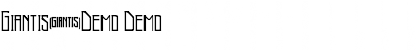 Download Giantis-Demo Font