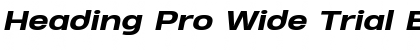 Download Heading Pro Wide Trial Font