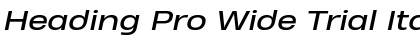 Download Heading Pro Wide Trial Font