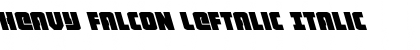 Download Heavy Falcon Leftalic Italic Font