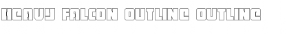 Download Heavy Falcon Outline Outline Font