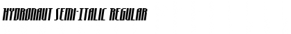 Download Hydronaut Semi-Italic Regular Font