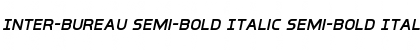Download Inter-Bureau Semi-Bold Italic Font