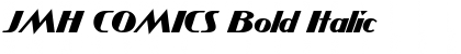 Download JMH COMICS Bold Italic Font